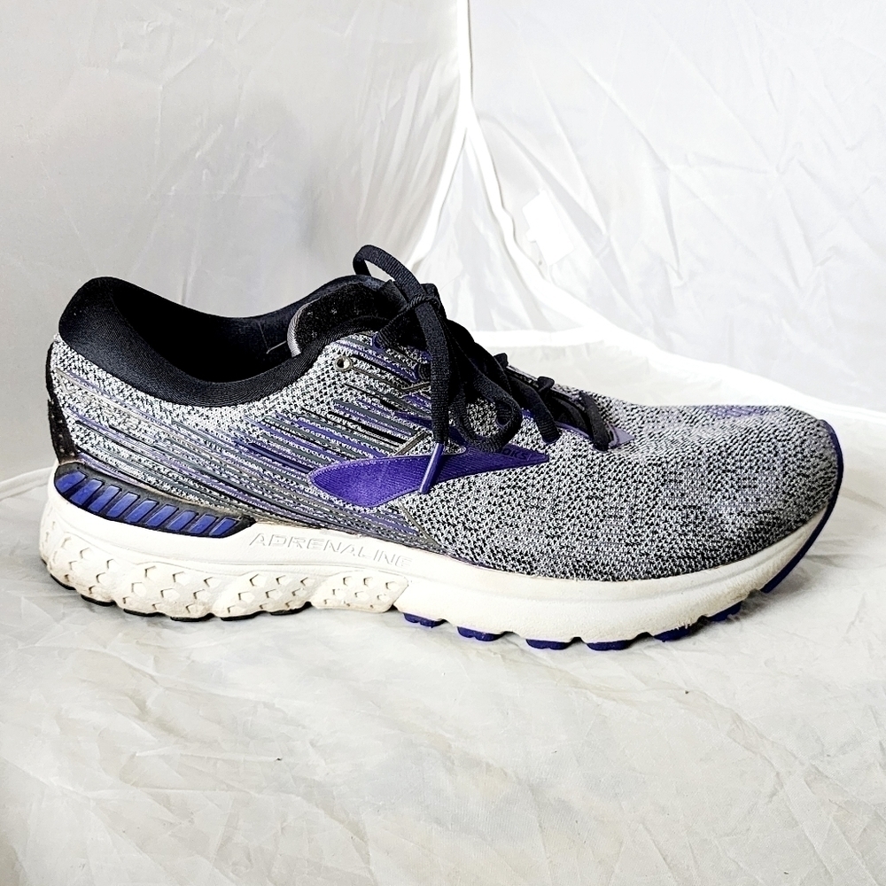 Brooks Adrenaline GTS 19 DNA Loft Womens Size 13 Cushion Support Grey Purple EUC - Picture 6 of 16